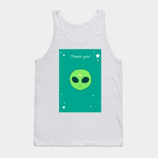 Thank You - Alien Face Tank Top